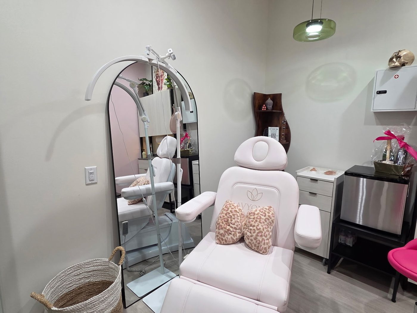 Treatment chair ready for a client at Infinite Glow